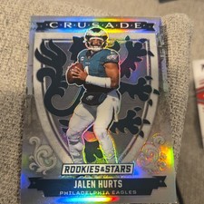 Panini 2025 Rookies & Stars Crusade Prizm #4 Jalen Hurts Eagles Football Card