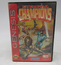 Eternal Champions (Sega Genesis, 1993) with Case - TESTED - WORKS - FAST SHIP