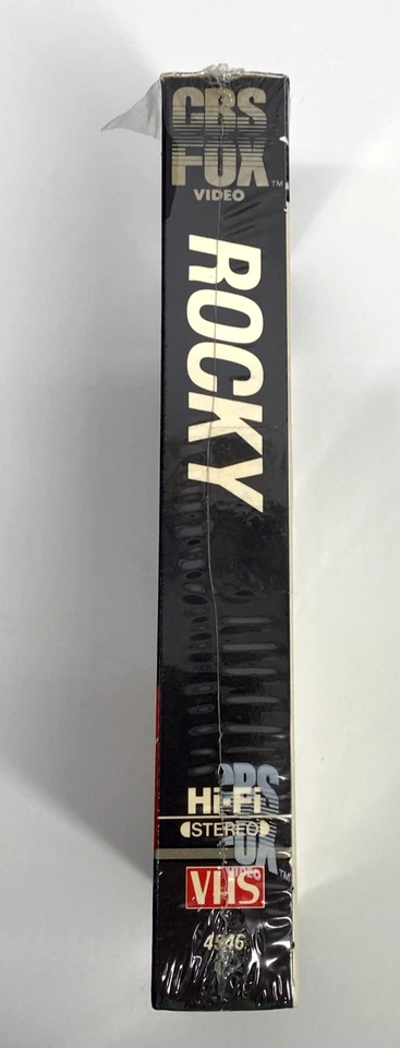 ROCKY VHS Tape Factory Sealed 1976 1984 CBS Fox Video Watermarks RARE - Immagine 4 di 4