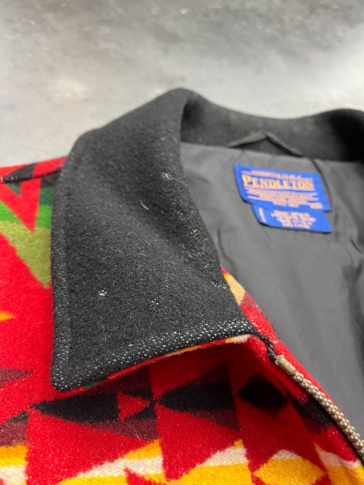 2XL Pendleton Aztec Native Wool Full Zip High Gra… - image 3