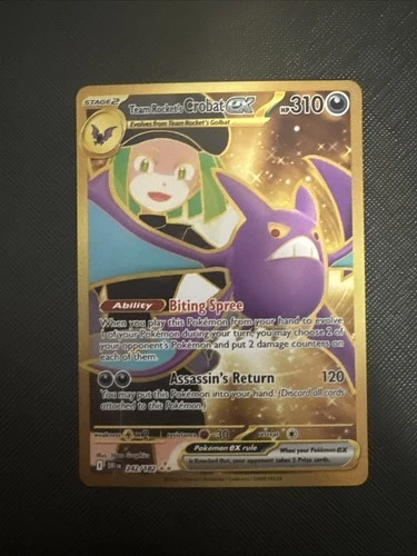 Team Rocket's Crobat ex 242/182 Sv10: Destined Rivals Holo