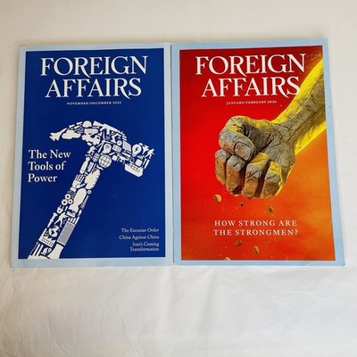 Foreign Affairs Magazine Lot of 2 Nov/Dec 2025 & Jan/Feb 2026