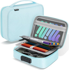 Large Capacity Pencil Pouch Case with Lock, Pen Marker Stationery Bag Art Supply