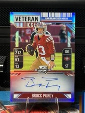 2024 Contenders Optic Update Brock Purdy Auto On Card Veteran Ticket Silver /50