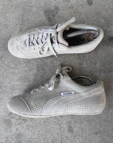 Jil Sander, Sneakers vintage Jil Sander x Puma scamosciate traforate King Easy Rider beige⁠