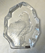 Mats Jonasson Lead Crystal Etched Bald Eagle ...