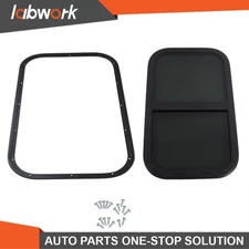 Labwork RV Window 12~18" W×16~30" H Teardrop Style Vertical Sliding W/DOT W/Trim