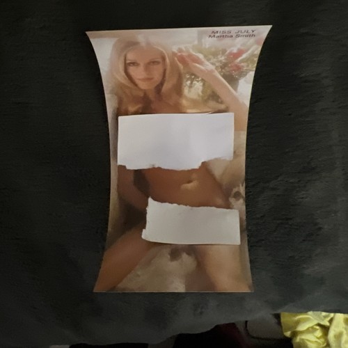 Original Mini Poster  Playboy Jigsaw Puzzle Miss July Martha Smith ORIGINAL!!
