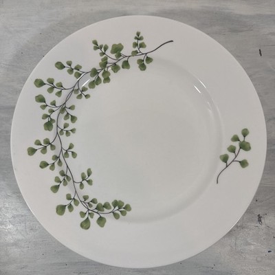 Set of 2 Martha Stewart Maidenhair Fern Dinner Plates 11.5'' Macy's Black Label