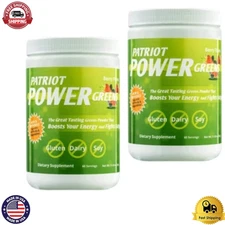 Patriot Power Greens - Dietary Supplement - 40+ Fruits & Vegetables - PACK OF 02