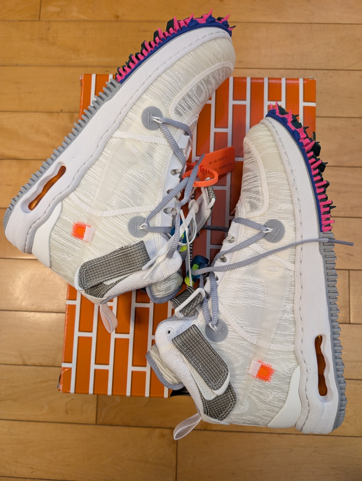 Off White x Nike Air Force 1 Mid SP bianche taglia 11 5 nuove originali tutte