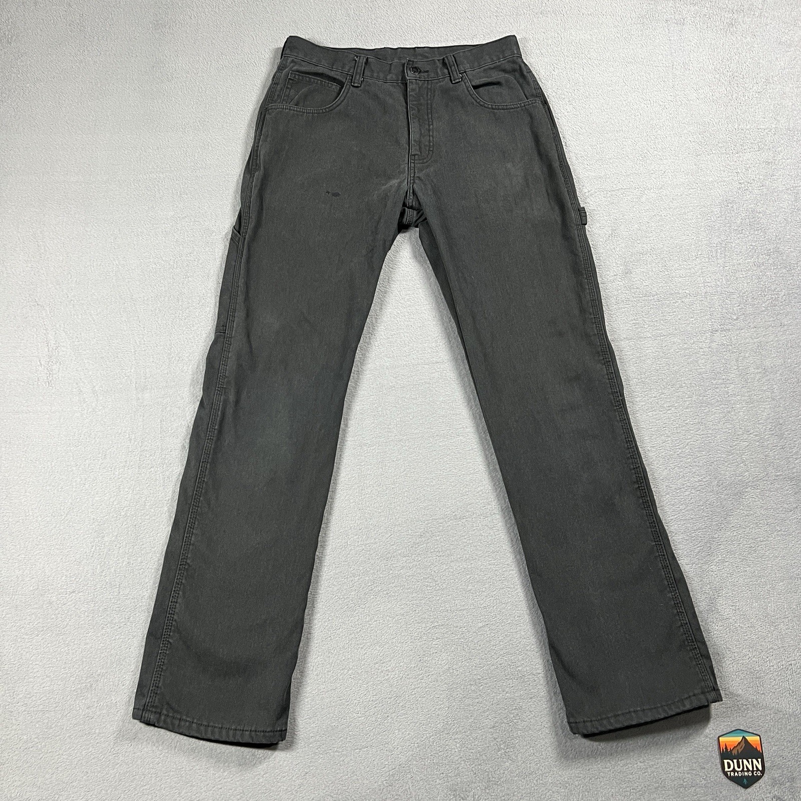 S 30x32 Gray Carpenter Relaxed Straight Workwear Dark Wash