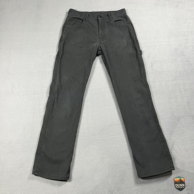 Dickies Jeans Mens 30x32 Gray Carpenter Relaxed Straight Workwear Dark Wash