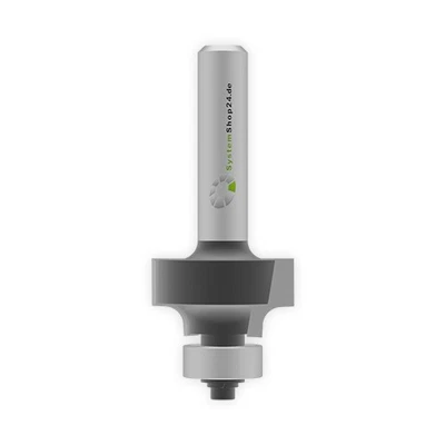 Systemshop24 Abrundfräser mit auslaufender Schneide HM Z2 D22,7mm R3mm S8mm RL