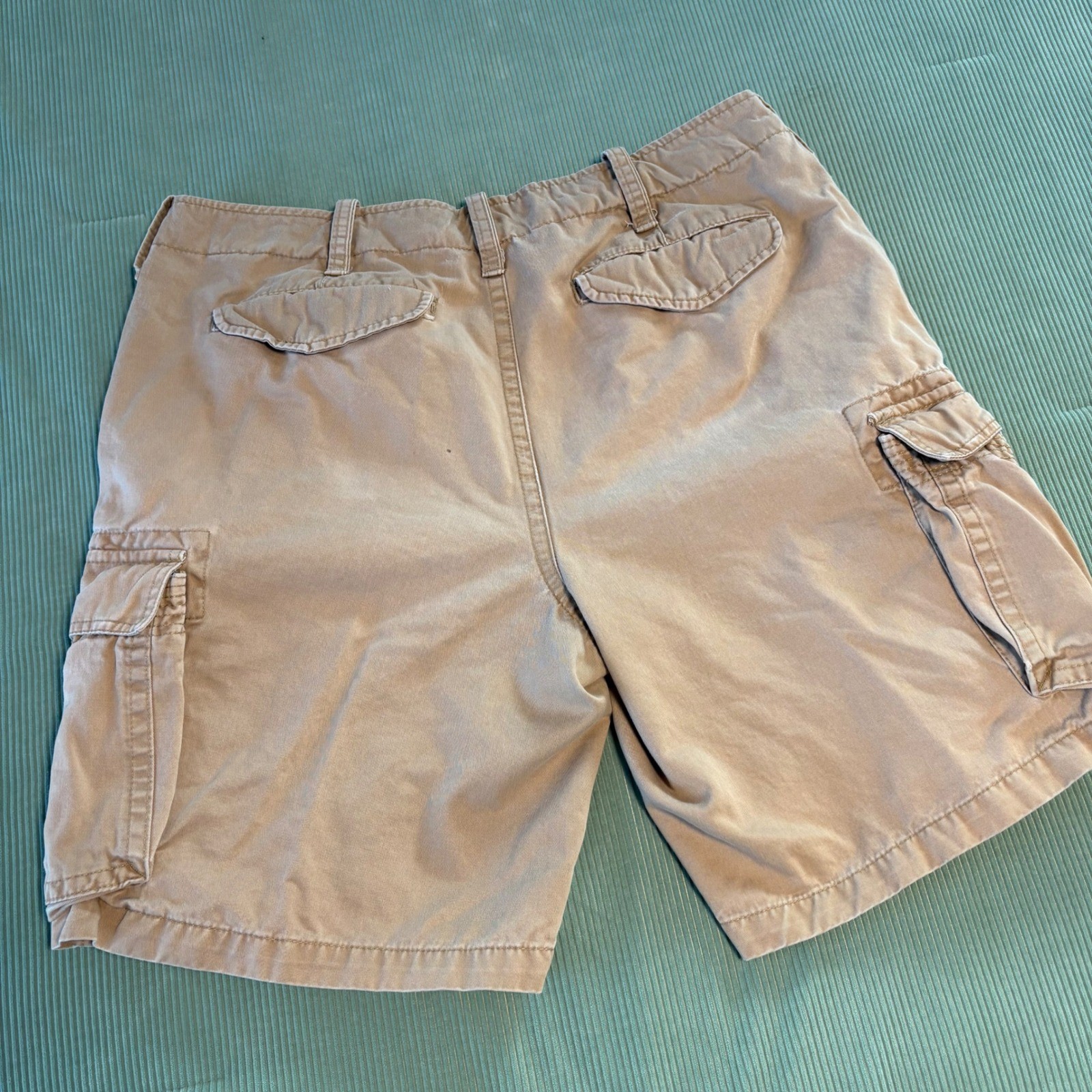 Tommy Hilfiger Cargo Shorts 36 Khaki Utility Y2K 90s Preppy Streetwear thumbnail 2