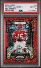 2023 Panini Prizm - PATRICK MAHOMES II #149 Red Sparkle PSA 10 - COLOR MATCH!!!