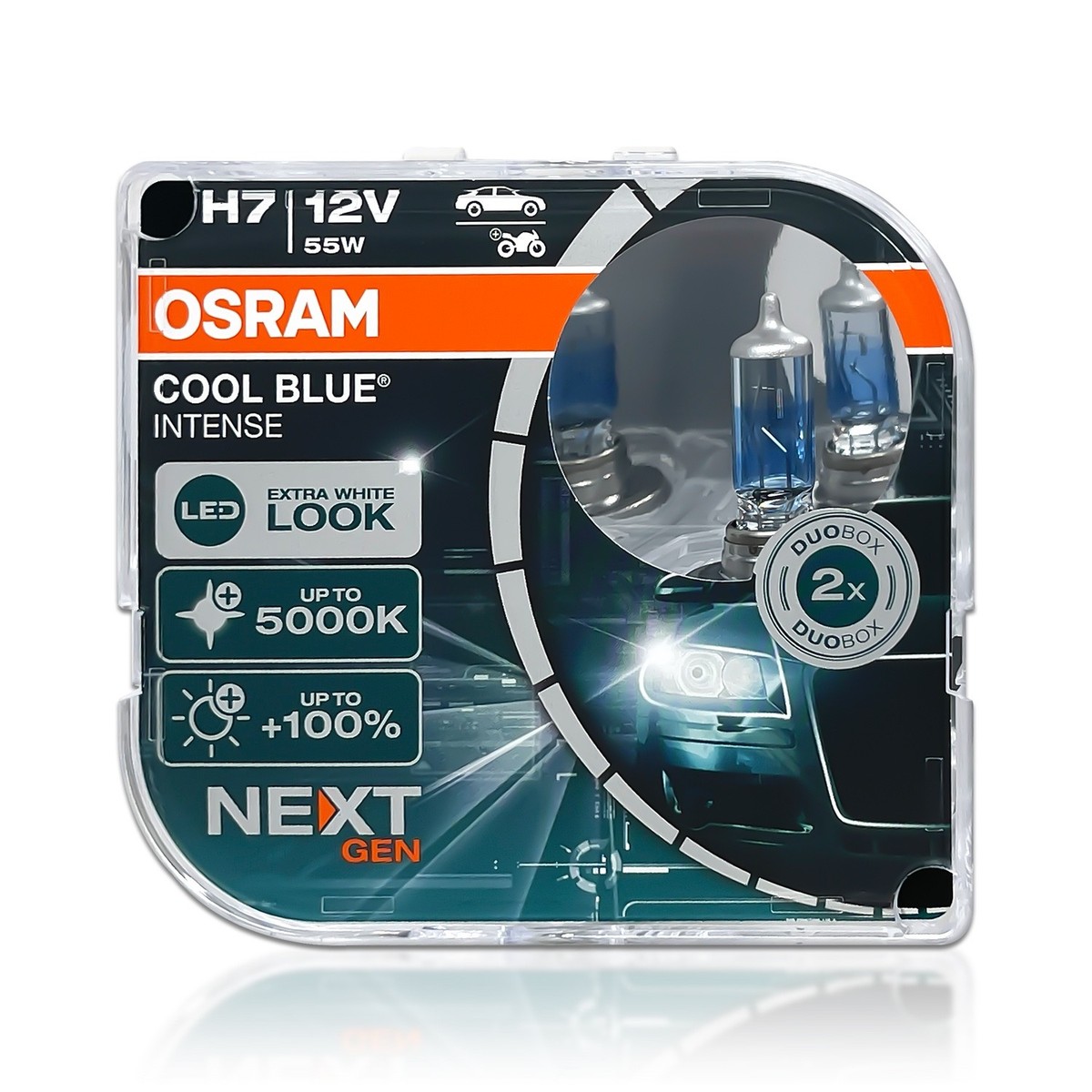 Osram Cool Blue Intense NEXT Gen H7 Halogen Headlight Bulbs