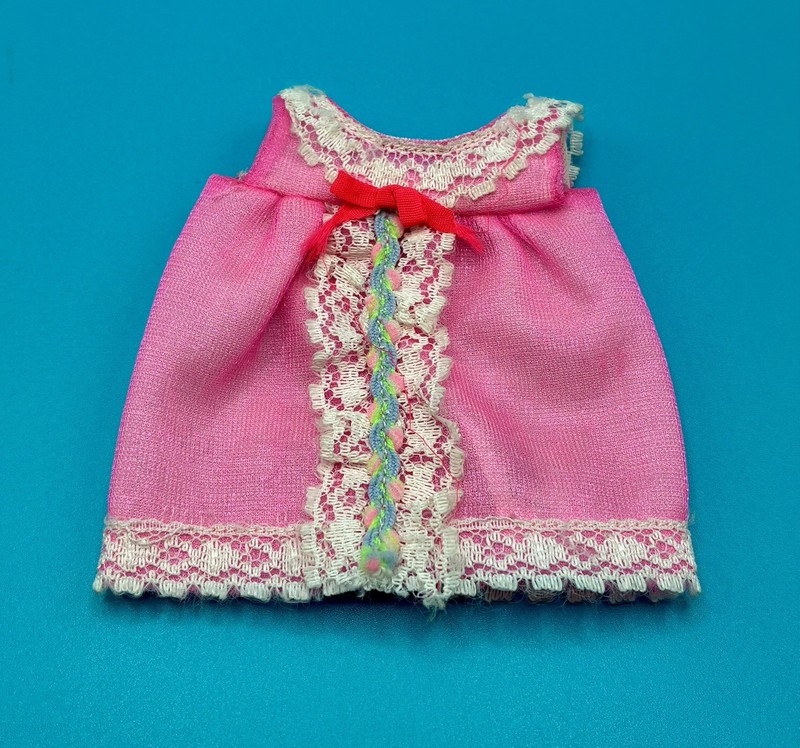 Vintage Mattel Barbie SKIPPER - BABY DOLLS #1957 - Pink Pajama Top EUC TM Tag
