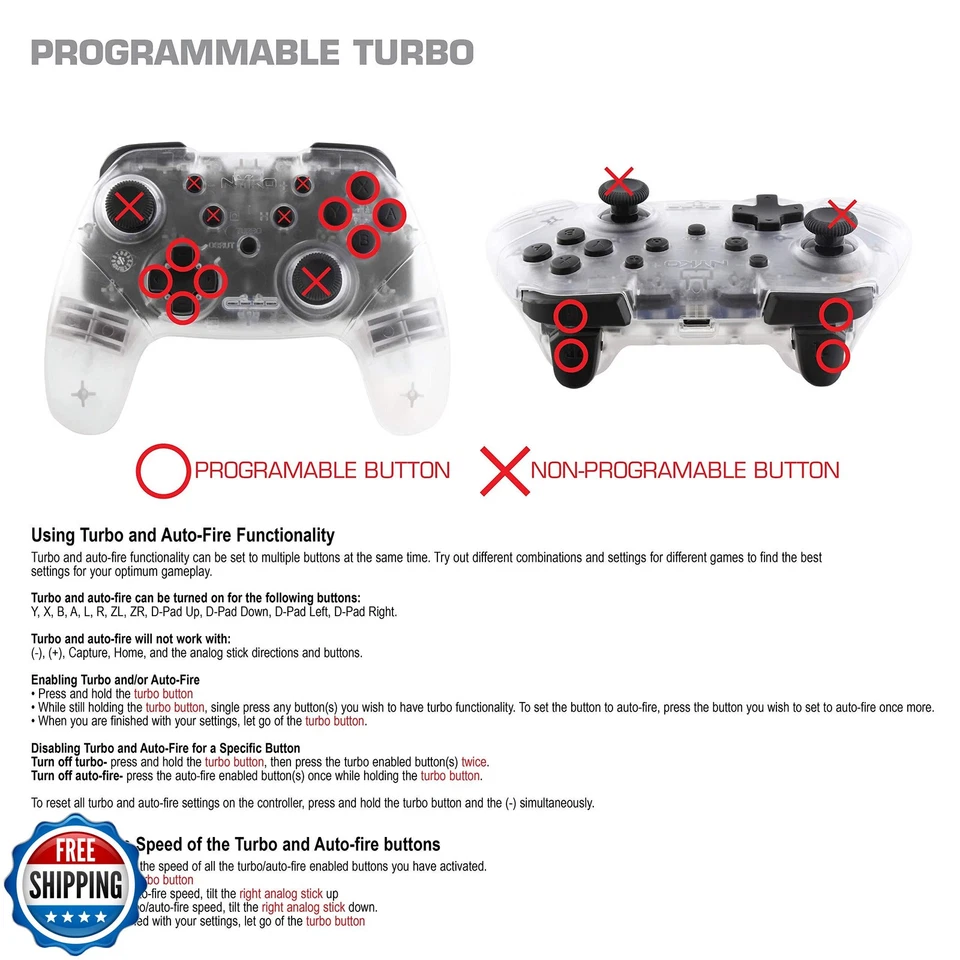 Nyko Wireless Core Controller for Nintendo Switch - Bluetooth Pro Controller  - Image 2 of 4