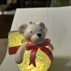 BEAR ORNAMENT DATED 2018 FLASHES DIFFERENT COLORS  FROM SWITCH ON BOTTOM — photo 7