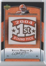 2007 UD Premier Stitchings Alternate Logos Platinum 4/50 Kellen Winslow Jr 9ap