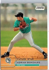 2002 Stadium Club #108 Adrian Gonzalez #/2999
