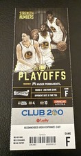 2017 NBA Playoffs Ticket Stub R2G2 Golden State Warriors v Utah Jazz 5/4/17