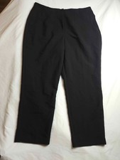 Nine West Tapered Dress Pants Womens 16 Black Stretch Minimalist Office Siren