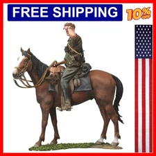 1/16 120mm Scale Resin Figure Model Kit WWII Cavalry Warrior History Military...