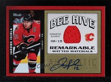 2006 Bee Hive Matted Materials Remarkable 9/15 Jarome Iginla #MM-JI Auto HOF 1p0