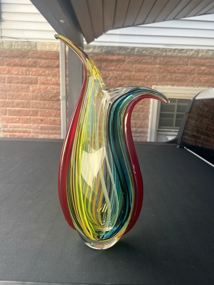 Vidro artístico soprado à mão Dale Tiffany Cambay Collection AV12307 Evelyn 17 X 8 polegadas - Imagem 2 de 4