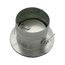 GREENSEAM GR6POCR7GA26D Collar W/Damper,7" Duct Size 6PGE0