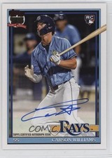 2026 Topps Series 1 1991 Topps Baseball Auto Carson Williams #91A-CW Auto 0rz7