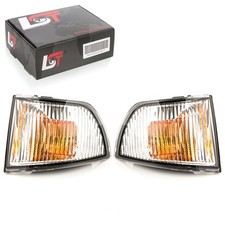 2x Luz Intermitente Espejo Exterior Transparente Blanco Izquierda Derecho para