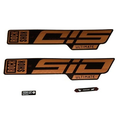 RockShox SID 35 Ultimate Decal Kit - Matte Copper/Gloss Black 11.4018.105.040