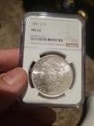 1881 s morgan silver dollar NGC ms62