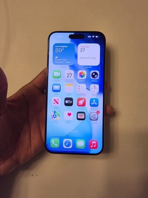Apple iPhone 15 Pro Max - 256 GB - Natural Titanium (Unlocked) loose charging po