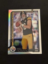2025 Topps Chrome Football Will Howard (RC) Refractor Parallel #321 Steelers