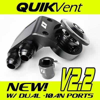 Level 7 Performance QuikVent™ K/B/D/H Series V2.2 Oil Cap, Breather Quikvent - Bild 1 von 4