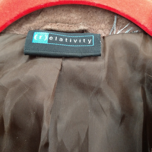Y2K Vintage Suede Jacket with Belt size XL 70's inspired Retro Genuine Leather - Picture 3 of 5