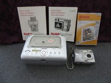Kodak EasyShare C340 Camera Tested & Printer Untested, Photo paper, manuals READ