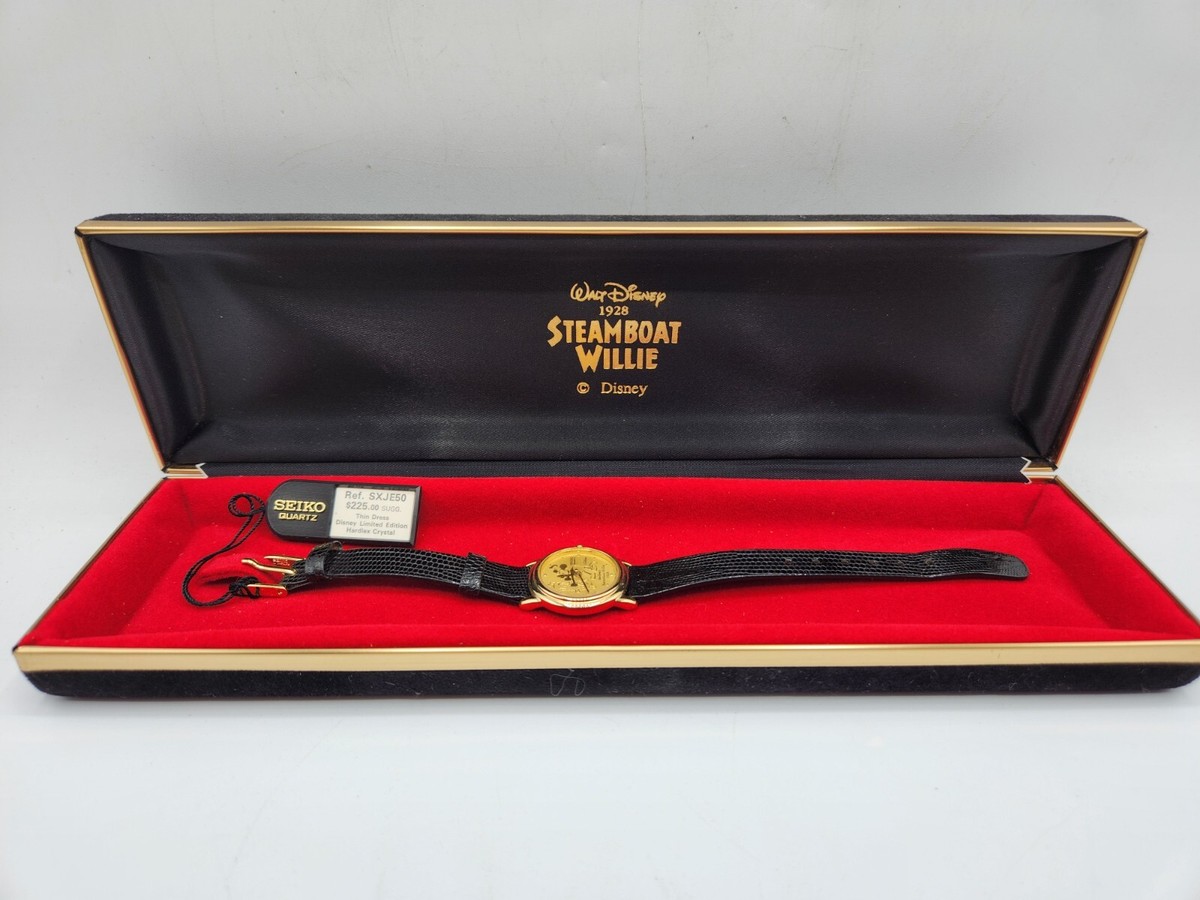 Seiko Disney Mickey Mouse Steamboat Willie 1928 Wristwatch Limited Edition
