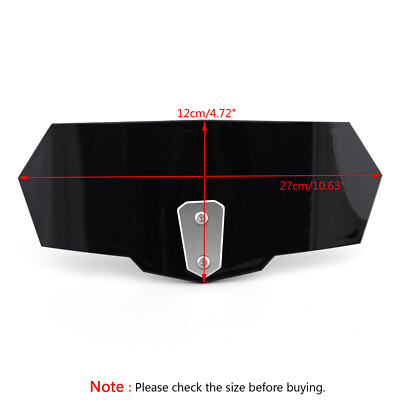 Universal Moto Adjustable Clip On Windshield Extension Spoiler