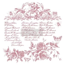 Floral Script Redesign With Prima Clear Cling Stamp