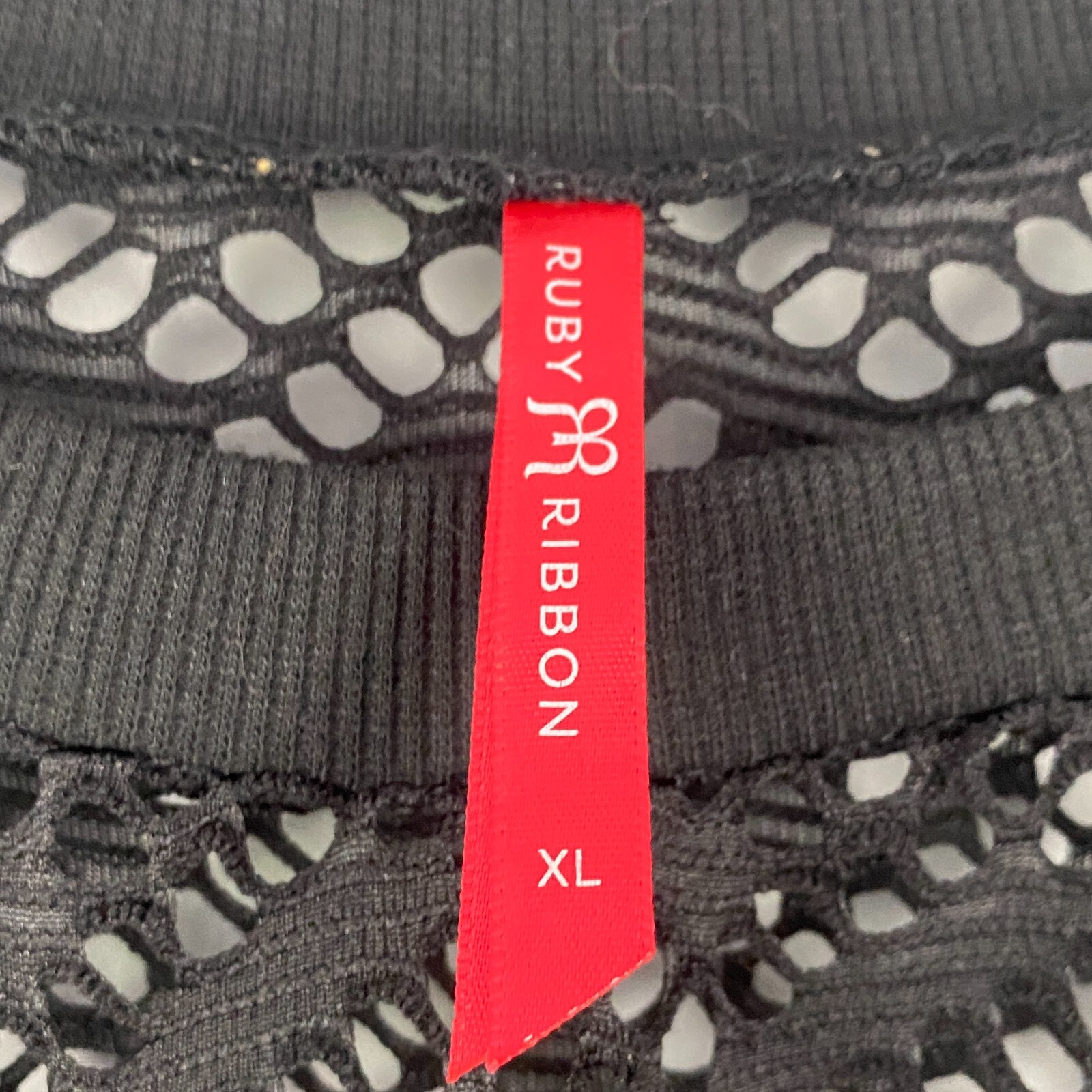 Ruby Ribbon Crochet Pullover Top Size Pullover Cr… - image 4