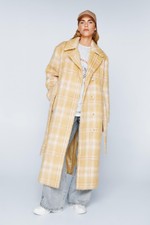 Nastygal Wool Look Coat Womens Workwear Jackets & Coats