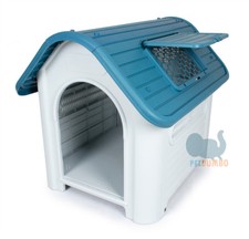 Cuccia per Cani da Esterno Taglia Medio Grande in Plastica PVC con Finestra aria