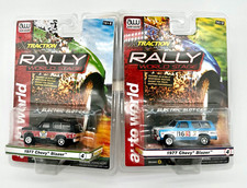 Pair 1977 Chevy Blazer HO Slot Car Auto World Rally Baby Blue White Red Black
