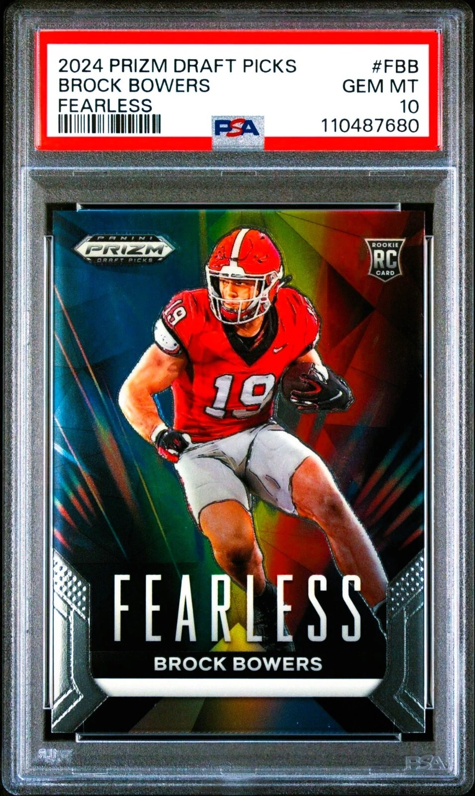Brock Bowers Panini Prizm Draft Picks Fearless #FBB Base