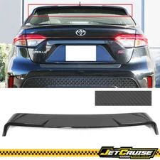 Fits 20-25 Toyota Corolla Sedan Roof Spoiler Wing Carbon Fiber Print IKON Style